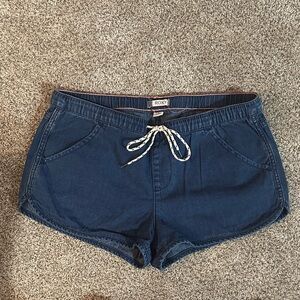 Roxy Dark Blue Jean Shorts with Drawstring